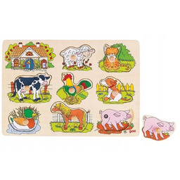 Dźwiękowa układanka Zwierzęta wiejskie. Goki