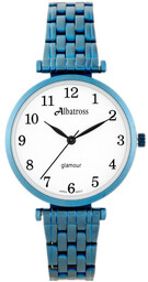 ZEGAREK DAMSKI ALBATROSS Glamour ABBB97 (za537d) blue/white