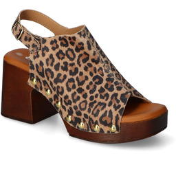 Sandały El-Pimpi 482 Leopard zamsz