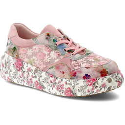 Laura Vita Sneakersy damskie, podwyższona podeszwa z ozdobnym