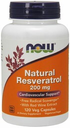 Now Foods Natural Resveratrol With Red Wine Extract