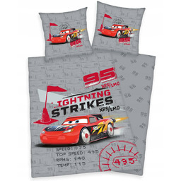 Pościel Cars Zygzak McQueen auta 135x200 bawełniana