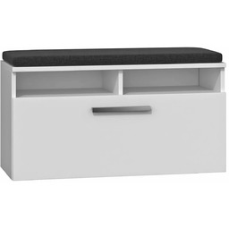 Edinos Biała szafka na obuwie - schowek