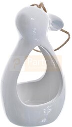 FIGURKA CERAMICZNA KRÓLIK BIAŁY 15 CM