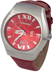 Zegarek CHRONOTECH CT7694M-03. Kwarcowy, Kolor czerwony. Mężczyzna.