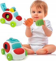 Clementoni, auto sensoryczne clemmy miękkie klocki