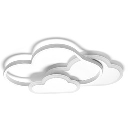 Lampa do pokoju dziecięcego LED białe chmurki