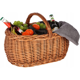 Koszyk Duży Kosz Wiklinowy Wielkanoc Piknik Grzyby