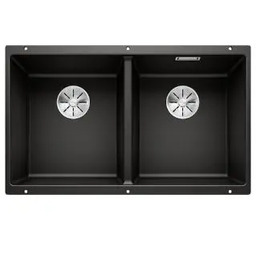 Blanco SUBLINE 350/350-U 525987 Granitowy Czarny Zlewozmywak prostokątny