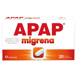 APAP Migrena, 20 tabletek