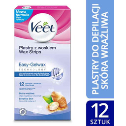 VEET_Easy-Gelwax plastry z woskiem do depilacji ciała 12szt
