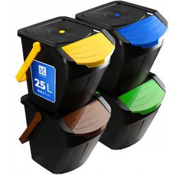 Kosz Na Śmieci Pojemnik Do Segregacji Odpadów Zestaw