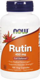 Now Foods Rutin- Rutyna 450mg- 100 Kapsułek
