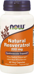 Now Foods Natural Resveratrol 200 Mg - 60