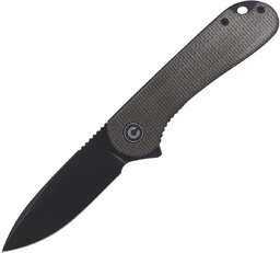Nóż składany CIVIVI Elementum Flipper Green Micarta, Black