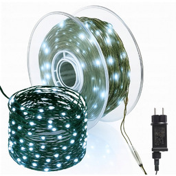 Lampki Drucik Lampki Choinkowe 1000 Led Zimny Biały