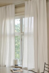 Jotex LINA Linen-Mix wielofunkcyjna firanka zestaw 2 sztuk,
