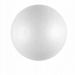 KULKA styropianowa biała 12cm dekoracja ozdoba na święta