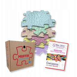 Mata podłogowa sensoryczna Muffik Baby pastel 6 elementów