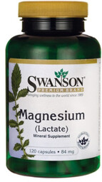 Suplement diety, Swanson Mleczan Magnezu 84Mg 120 Kaps.