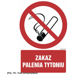GC036 - Zakaz palenia tytoniu 350x525