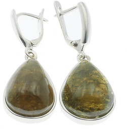 Skorulski Jewellery, Kolczyki z zielonym Granatem w srebrze,