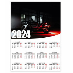 Kalendarz Plakatowy Ścienny 2024 Rok 50x70cm Triumph Rocket