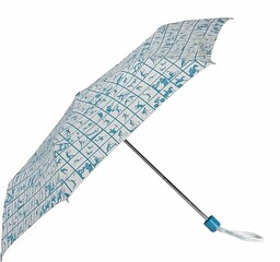 London 2012 Parasol damski piktogramy, Biały/niebieski, Jeden rozmiar,