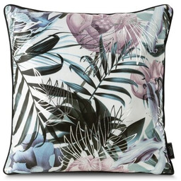 EUROFIRANY Poszewka Malibu 45 x 45 cm Biało-srebrny