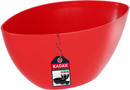 Doniczka na kwiaty Ptuj owalna 21 cm, czerwona