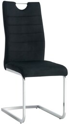Nowoczesne krzesło C-946 czarne welurowe