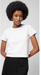 Damski t-shirt crop top Outhorn OTHWSS24TTSHF1478 - biały