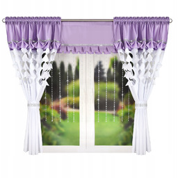 Zestaw Firan 300 X 160 CM Z Zasłonami