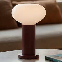 Lampa Stołowa ALDEX, Flo, czerwony, salon, metal, skandynawski