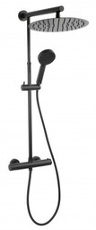 FERRO NP75-TRV7U-bl TREVI BLACK zestaw natryskowy z baterią