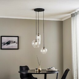 Argon Lampa wisząca Kaja 3-pkt., klosze przezroczyste
