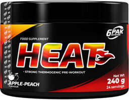6Pak Nutrition Heat 240G Apple Peach