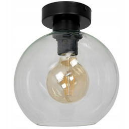 Lampa sufitowa kula Sofia transparentna 1xE27