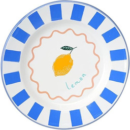 Talking Tables Bon Appetit Ręcznie wykonany talerz emaliowany