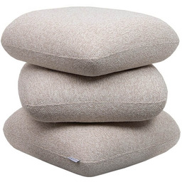 King Home Pufa tkaninowa STONES beżowa KH1501100378 obrotowa