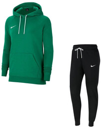 Dres damski NIKE zielony/czarny CW6957-302 + CW6961-010