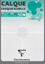 Clairefontaine 97131C  Blok klejony papier kalka
