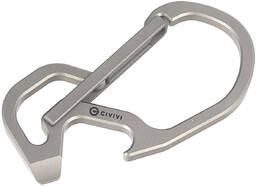 Karabińczyk CIVIVI Click Carabiner Keychain Multi-Tool, Gray Titanium