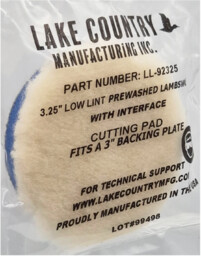 Lake Country 3,25" Low Lint Prewashed Lambswool Pad