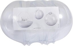 Rayher 39467800 zestaw 4 przezroczystych plastikowych kulek