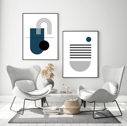 Pakamera Boho geometria - zestaw plakatów