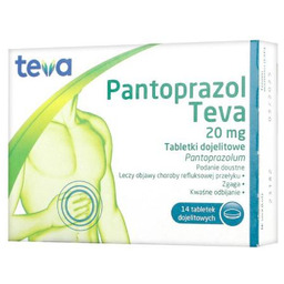 Pantoprazol Teva 0,02g - 14 tabletek
