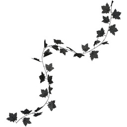 Girlanda Czarne Liście - 180 cm - 1
