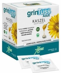 GrinTuss Adult Kaszel suchy i mokry, 20 tabletek