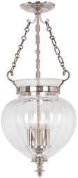 Elstead Lighting Wisząca lampa łańcuchowa Finsbury Park FP-P-M-POL-NCKL